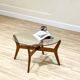 Table basse Lebus en teck et verre