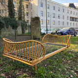 Vintage rattan bed