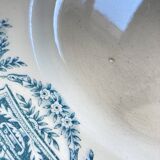 Set of 6 flat plates iron earth Longchamp model Lutetia old earthenware