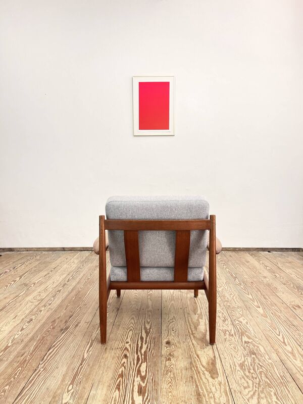 Fauteuil Grete Jalk for France & Son, Danish Design Armchair, années 1950
