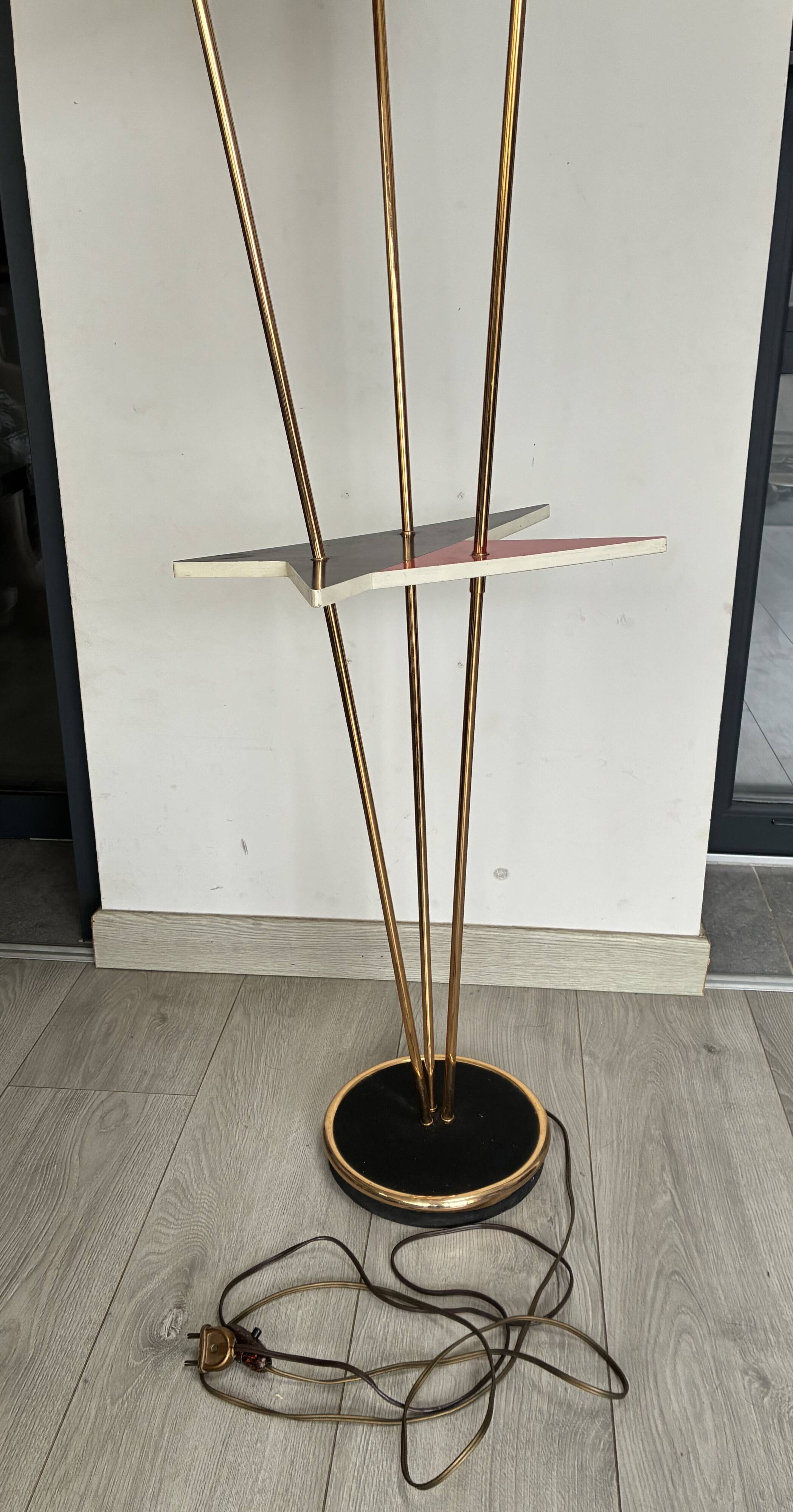 Bouquet floor lamp with 3 lights in Lunel/Arlus style – France 1950s