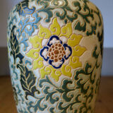 Floral vase embossed