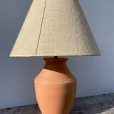 Terracotta ceramic lamp
