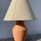 Terracotta ceramic lamp