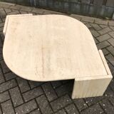 Beige marble coffee table by Roche Bobois, 1970s