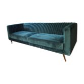 Sofa  dark green velvet 3 places