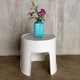 Vintage Gilac white stool / side table – French design year