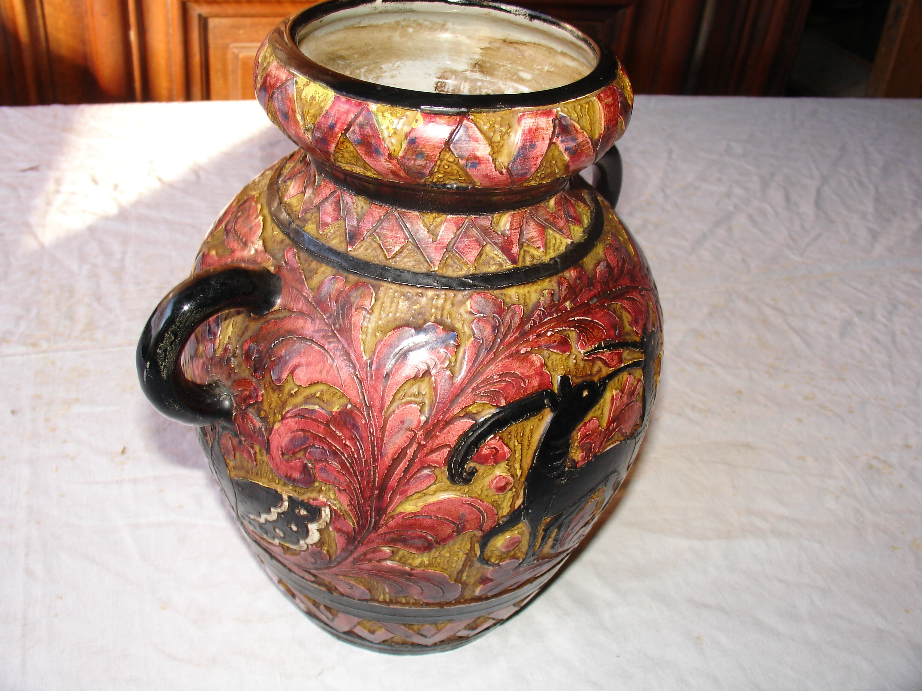 Ceramic vase from Perugia, Italy, circa 1950
