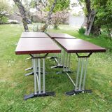 Lot de 4 tables bistrot "Lelong"