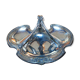 Silver metal art nouveau cup