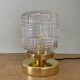 Vintage glass globe table lamp