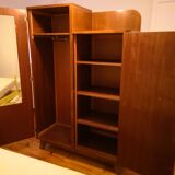 Asymmetrical wardrobe in art deco style