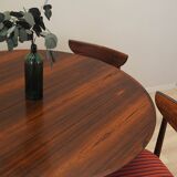 Round rosewood table, Danish design, 1960s, manufacturer: Gudme Møbelfabrik