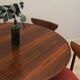 Round rosewood table, Danish design, 1960s, manufacturer: Gudme Møbelfabrik