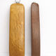 Art Deco mirror from the Amsterdam School, oak and brass set from the 1920s.