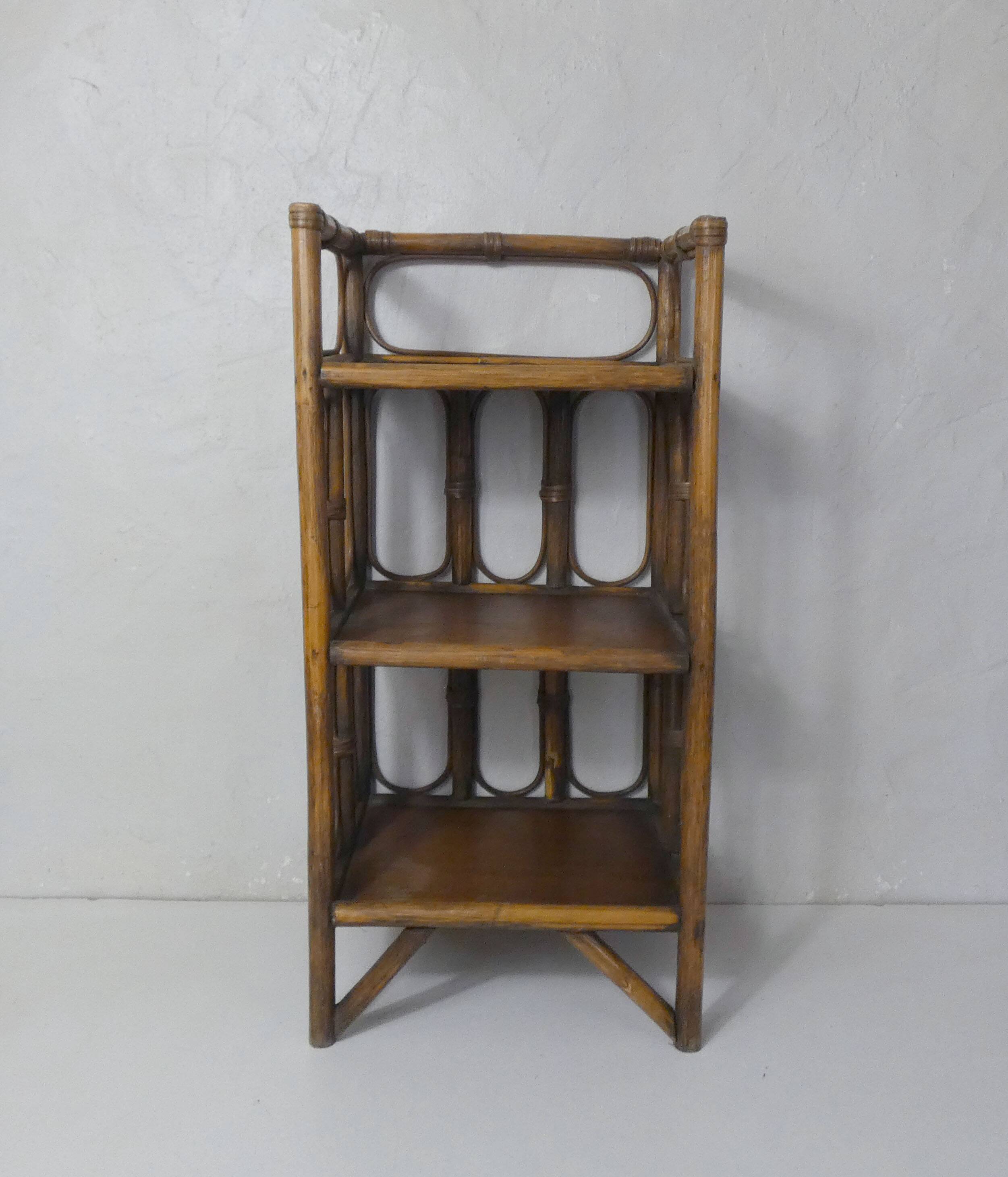 rattan bedside table