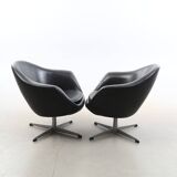 Vintage Pair of Galon Swivel Armchairs — Second Half of the 20th Century