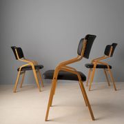 Set of 12 chairs, Ludvík Volák, 1960s–1970s, Czechoslovakia
