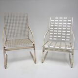 Pair of metal chairs