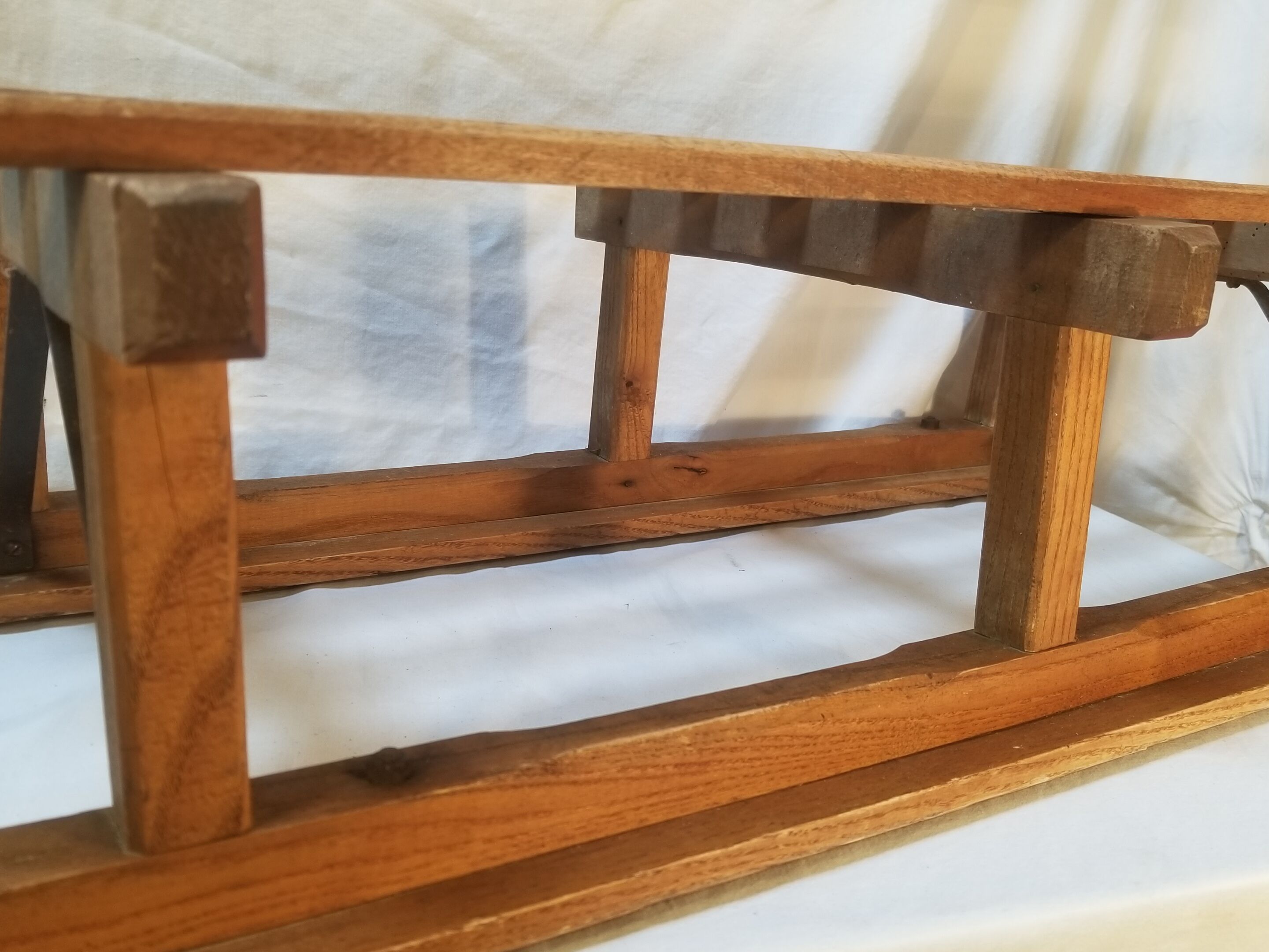 Old wooden sledge large size - 104 cm