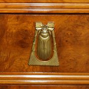 Art Nouveau library in burr walnut by Léon Jallot
