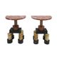 Ettore Sottsass Contemporary Modern Pair of Mod, "Demistella" Italian Conso