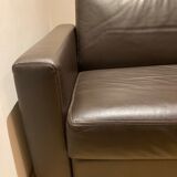 Canape convertible Vibieffe squadroletto 2020 brown leather