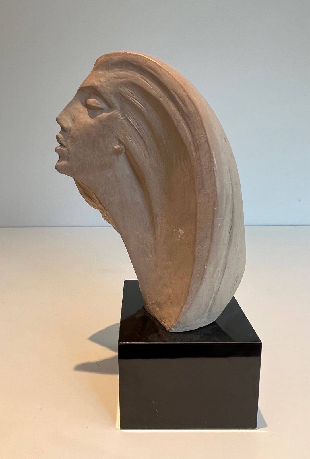 Female Bust in Terracotta with Egyptian Spirit, Austin Productions, 1980
