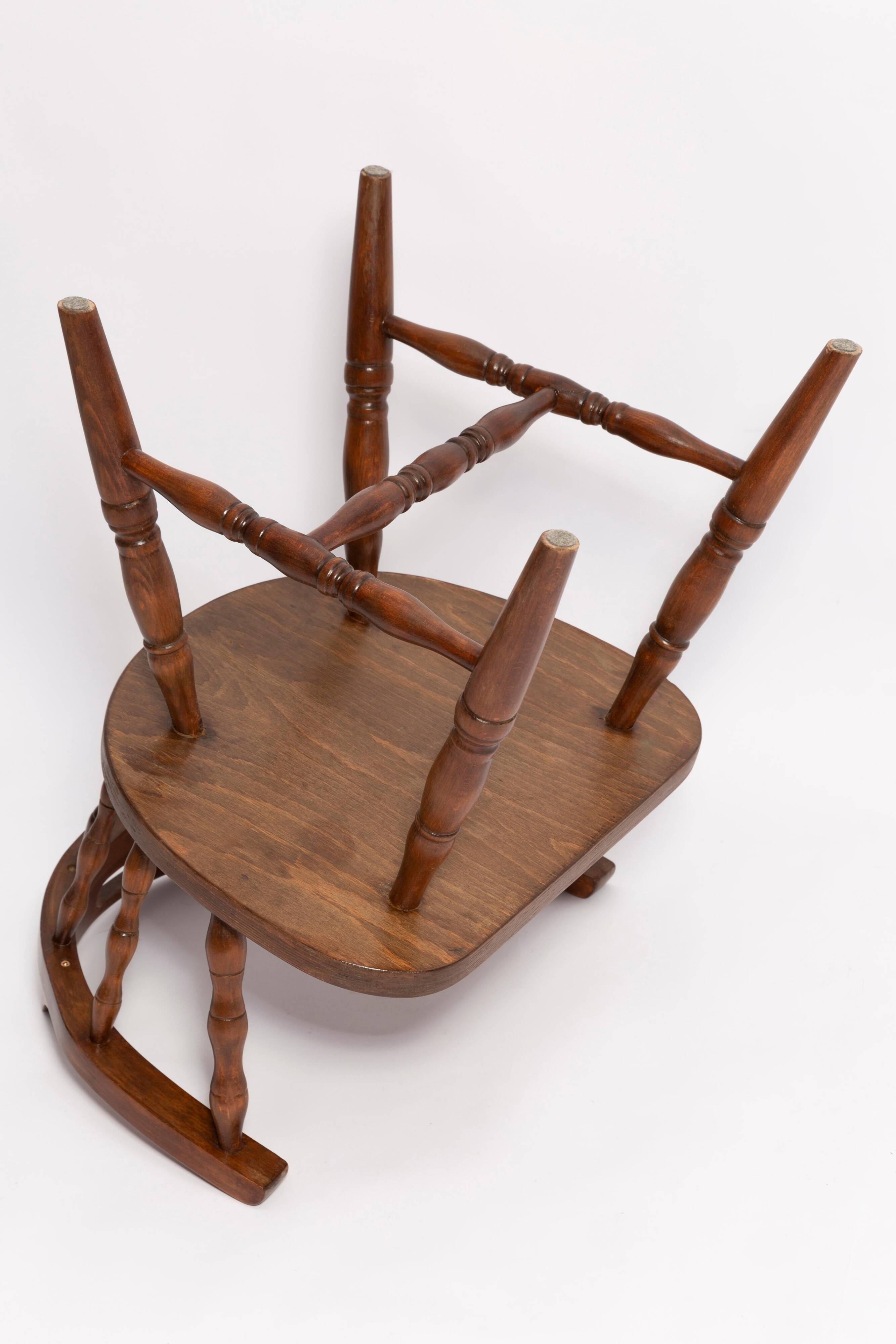 Chaise Bonanza en Hêtre Marron Foncé du Milieu du Siècle, Europe, 1960s