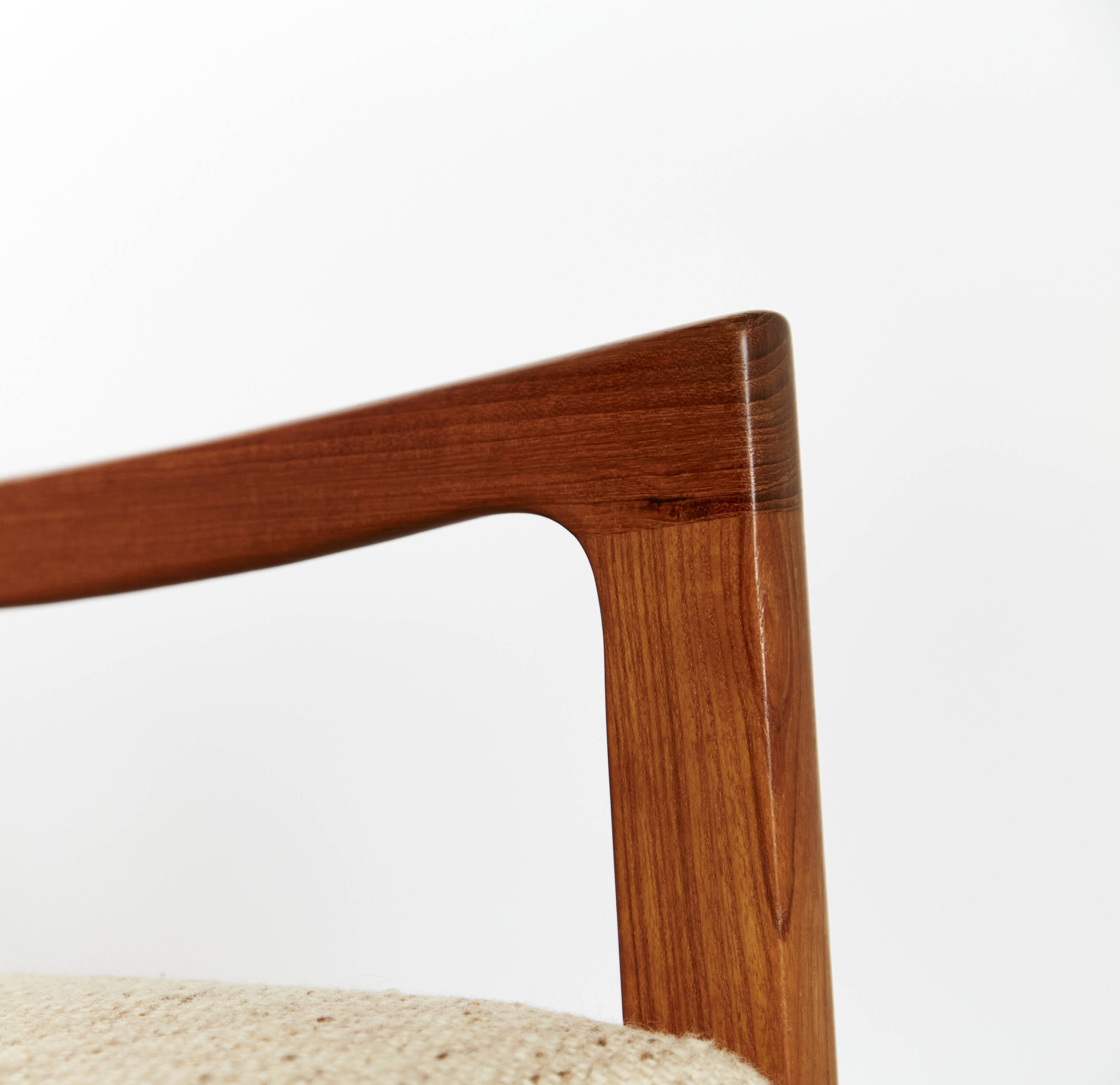Mid-Century "Senator" Highback Chair by Ole Wanscher for Peter Jeppesen