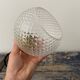Lampe baladeuse vintage en verre ciselé électrifiée à neuf