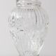 Carafe à vin en verre du milieu du siècle / Carafe à vin à motif clair / Italie / Années 1980