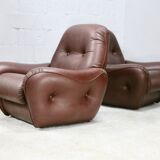 Pair of "space age" armchairs. Circa 1970