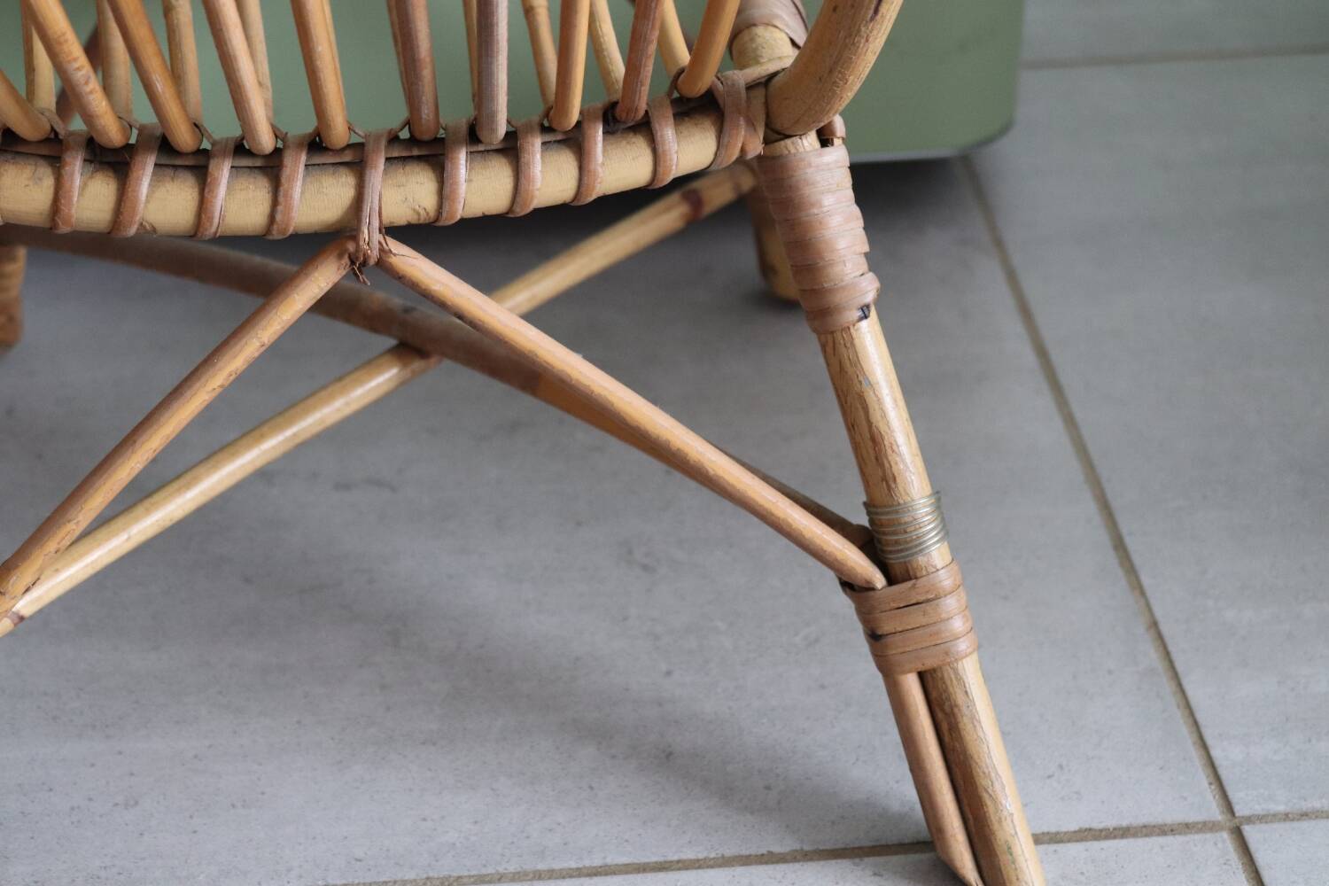 Small rattan armchair for children