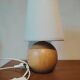 Lampe boule en bois