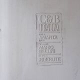 Large square coffee table "Amanta" by Mario Bellini