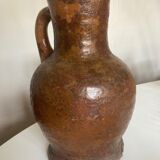 Farm pitcher late 19th in terracotta folk arts XXXL