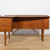 Bureau vintage Boomerang en teck par Peter Løvig Nielsen, Danemark, 1970