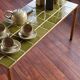Vintage coffee table green tiles