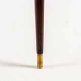 Vintage teak triangle coffee table 1960s Sweden