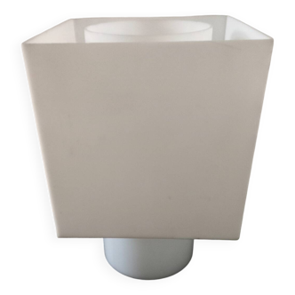 Table lamp white opaline plexi 80s