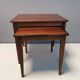 Set of two mid-century side tables in rosewood designed by bent silberg for furniture of denmark.