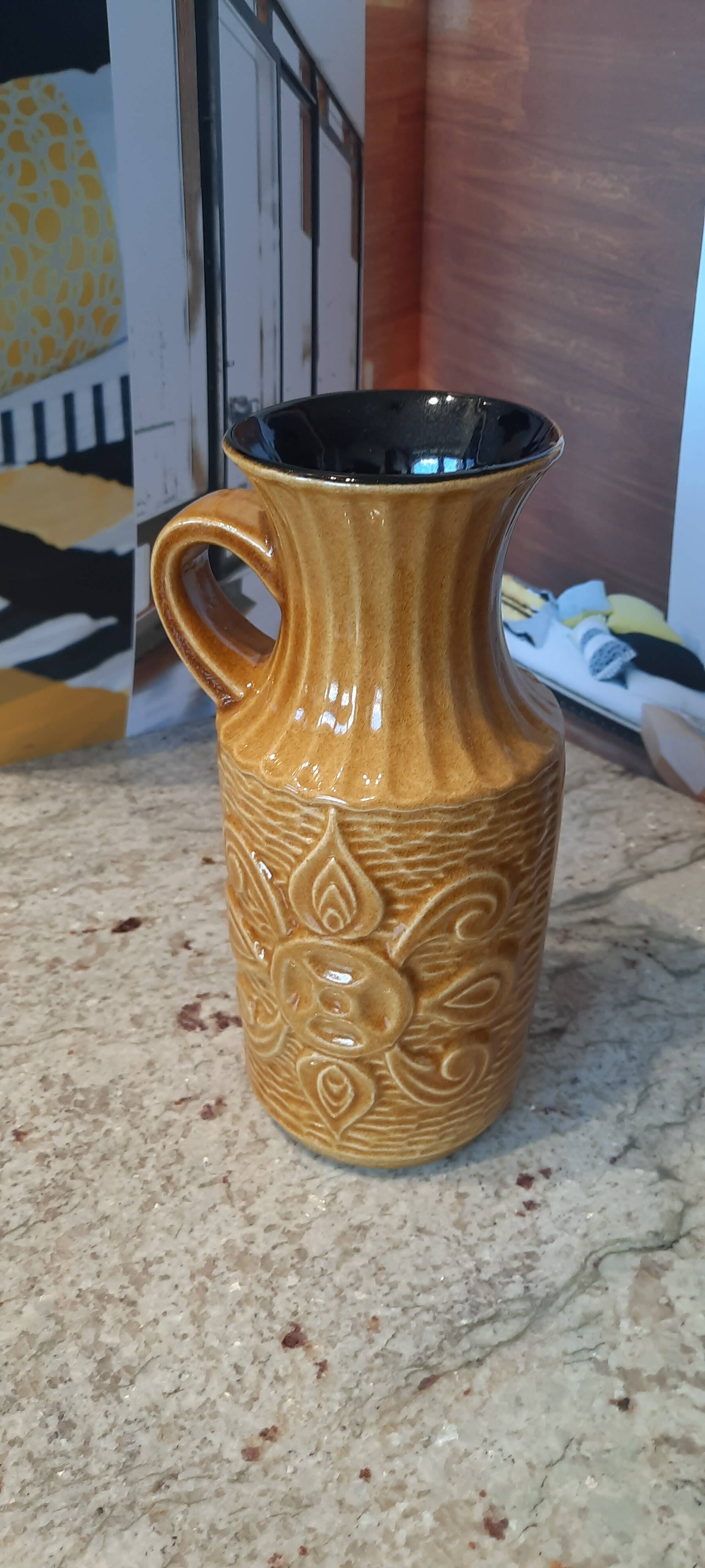 Numbered ceramic vase Germany Vintage