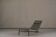 Donovan grey leather chaise longue by Giuseppe Viganò for Cattelan, Italy 2000s