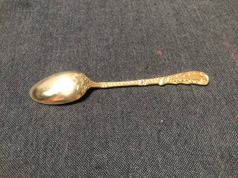 Vintage Art Nouveau Metal Teaspoons - Set of 6, France