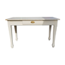 Old white table