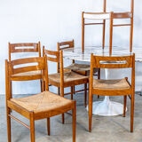 Series of six Scandinavian chairs