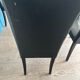 4 leather chairs by Cinna