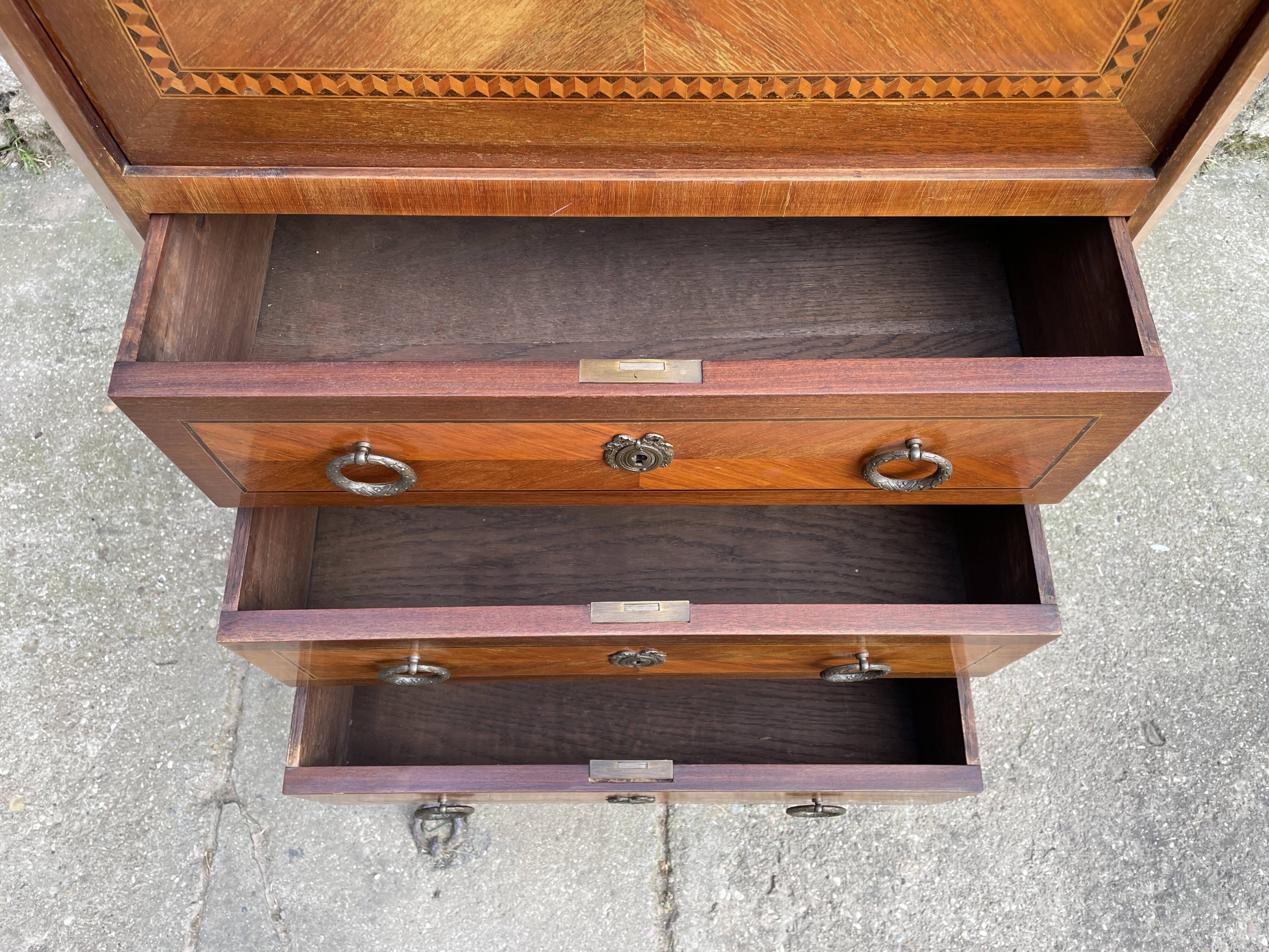 Secretary marquetry XIXth