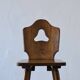 Brutalist oak bar chair | Germany | 1950s